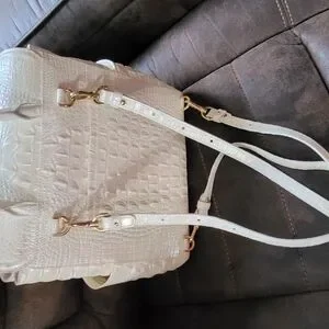 Brahmin | Bags | Brahmin White Crocodileembossed Backpack  display picture 3